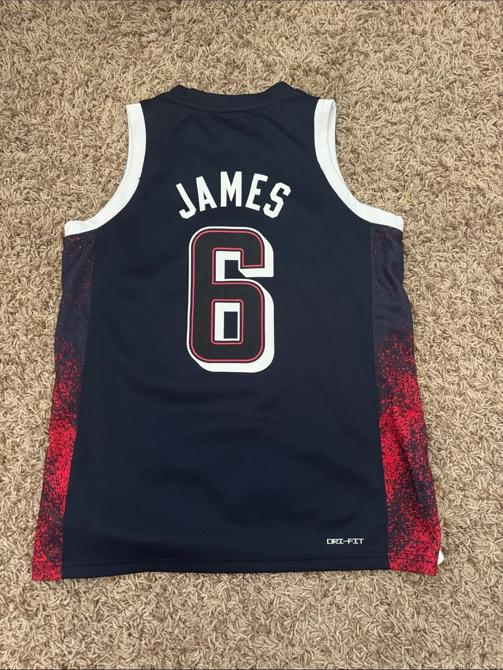 Team USA LeBron jersey kid